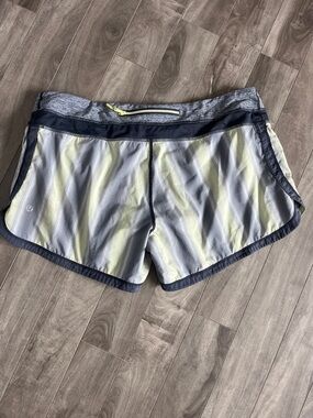 Lululemon Grey and Yellow Shorts